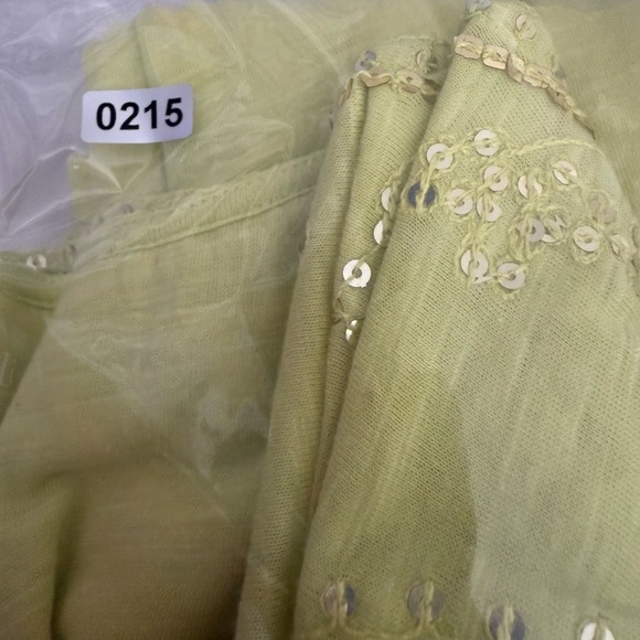 Soft Surrounding Green Tunic Size XL With Sequin and Tassel Details Boho Coastal - Picture 12 of 12